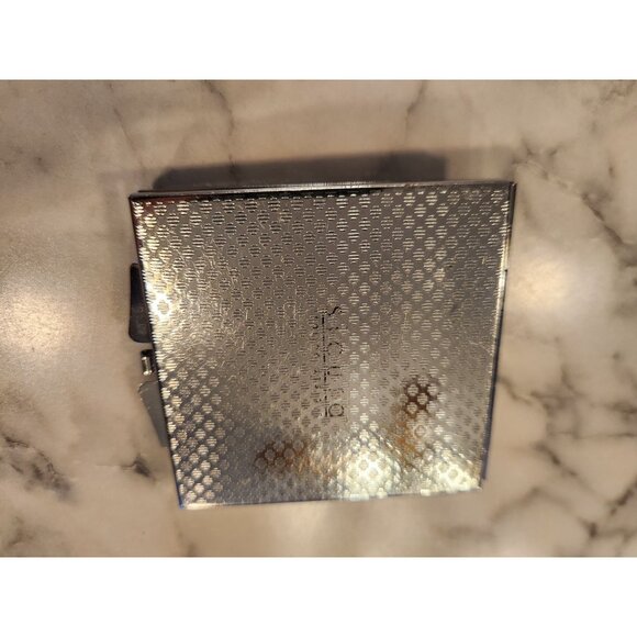 Vintage Butterfly Rhinestone Compact Mirror Silver Tone Double-Sided - Picture 3 of 6